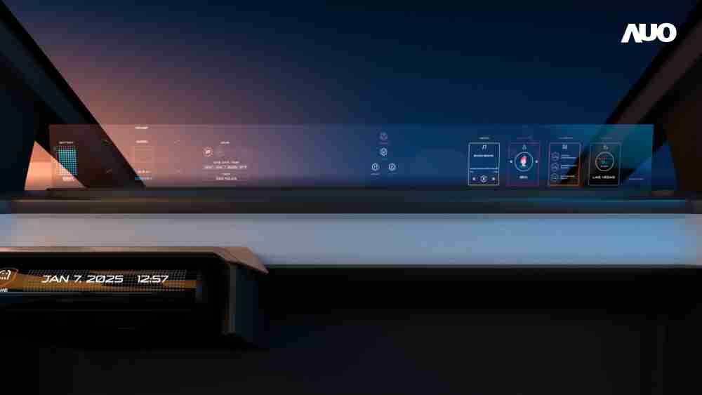 杏悦2无界透明显示接口(Horizon Image Glass)透过车运算方案整合仪表板、、、中控台及副驾显示器，，，一体式全景呈现，，，提供乘用者清晰的前方视野、、、行车必要信息与娱乐功能